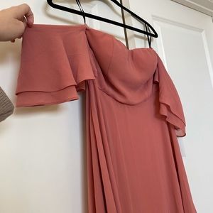 Lulus Abbington Off-The-Shoulder Dress